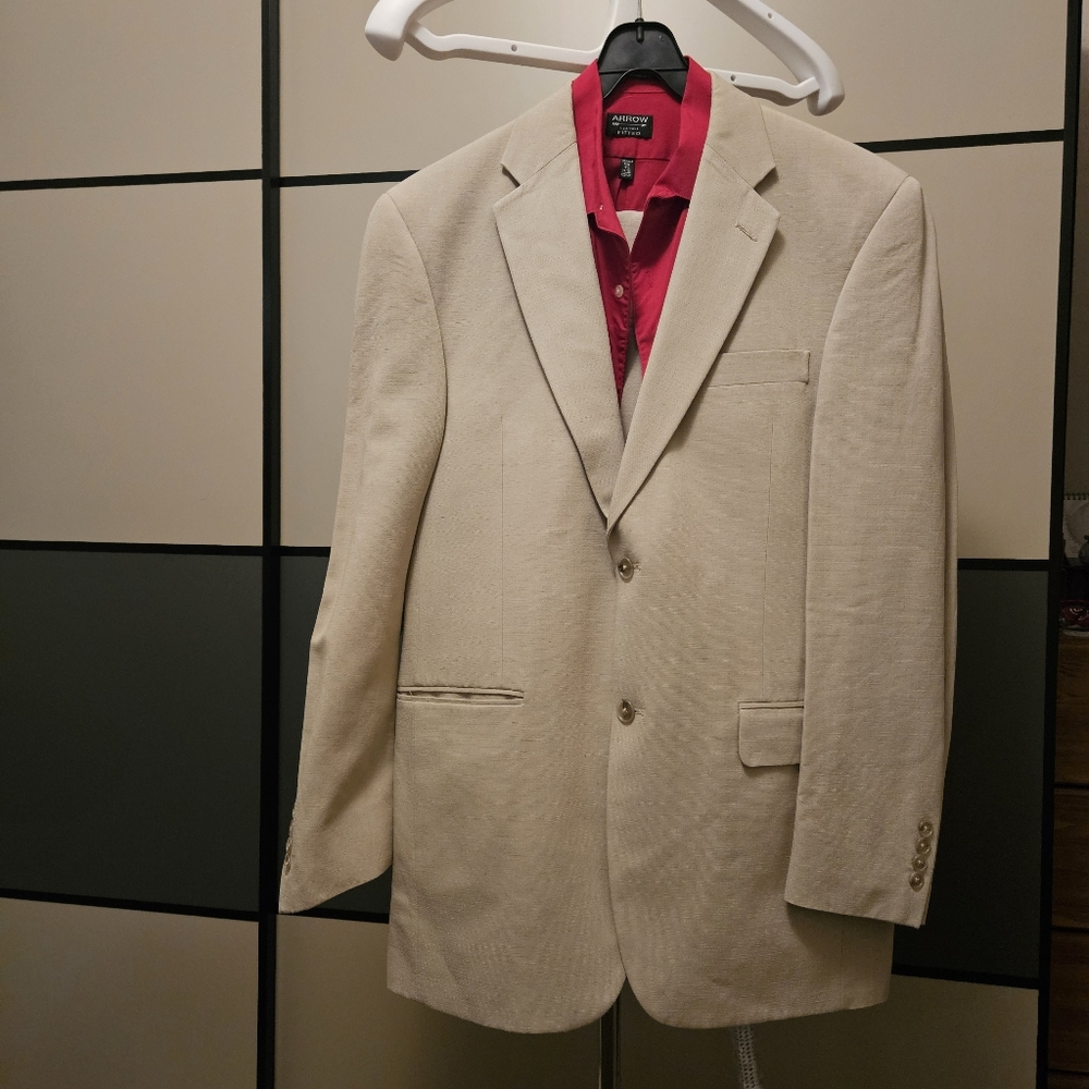 Beige Suit And Pants